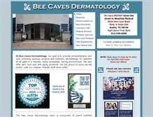 Tablet Screenshot of beecavesdermatology.com